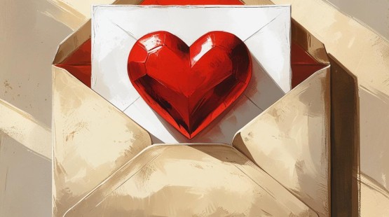 An envelope opening to show a card with a red heart on it.jpg